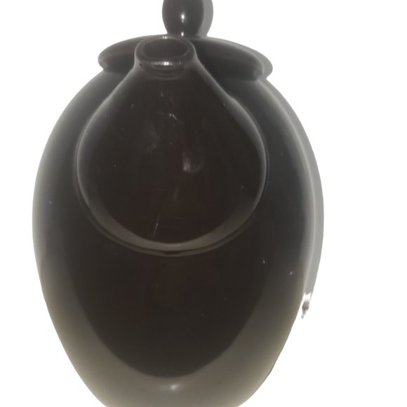 Black Ceramic Beverage Pitcher Coffee, Tea, Water etc - Picture 4 of 5